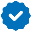Blue Approval Icon